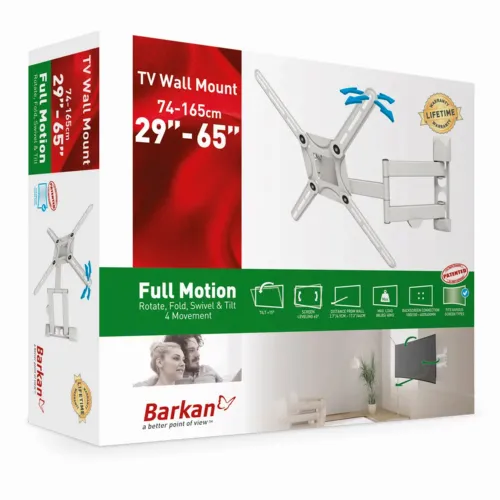 Настенное крепление для телевизора BARKAN 3400W, Белый
