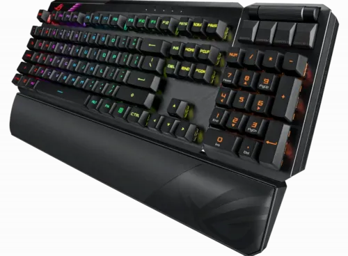 Tastatură ASUS ROG Claymore II, Fără fir, Negru