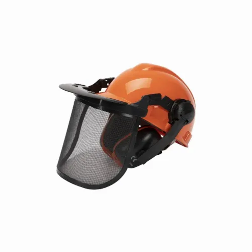 Casca cu viziera protectie din plasa si antifoane Micul Fermier