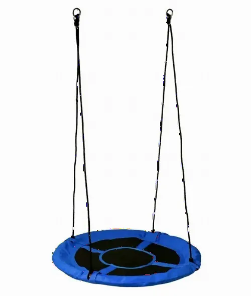 Balansoar rotund tip cuib JUMI (albastru)
