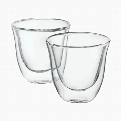 Pahare Cappuccino De'Longhi 60ml 2pcs, Transparent