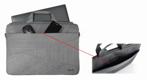 Geantă pentru Laptop ASUS Artemis, 15", Poliester, Gri