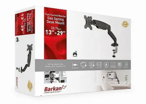 Настольный кронштейн для монитора BARKAN M121P, Чёрный
