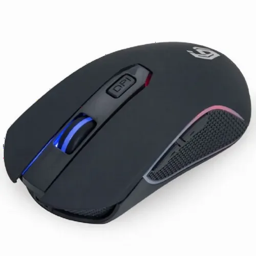 Wireless Gaming Mouse GMB MUSGW-6BL-01, 1600-3200 dpi, 6 buttons, RGB, 400mAh, Black
