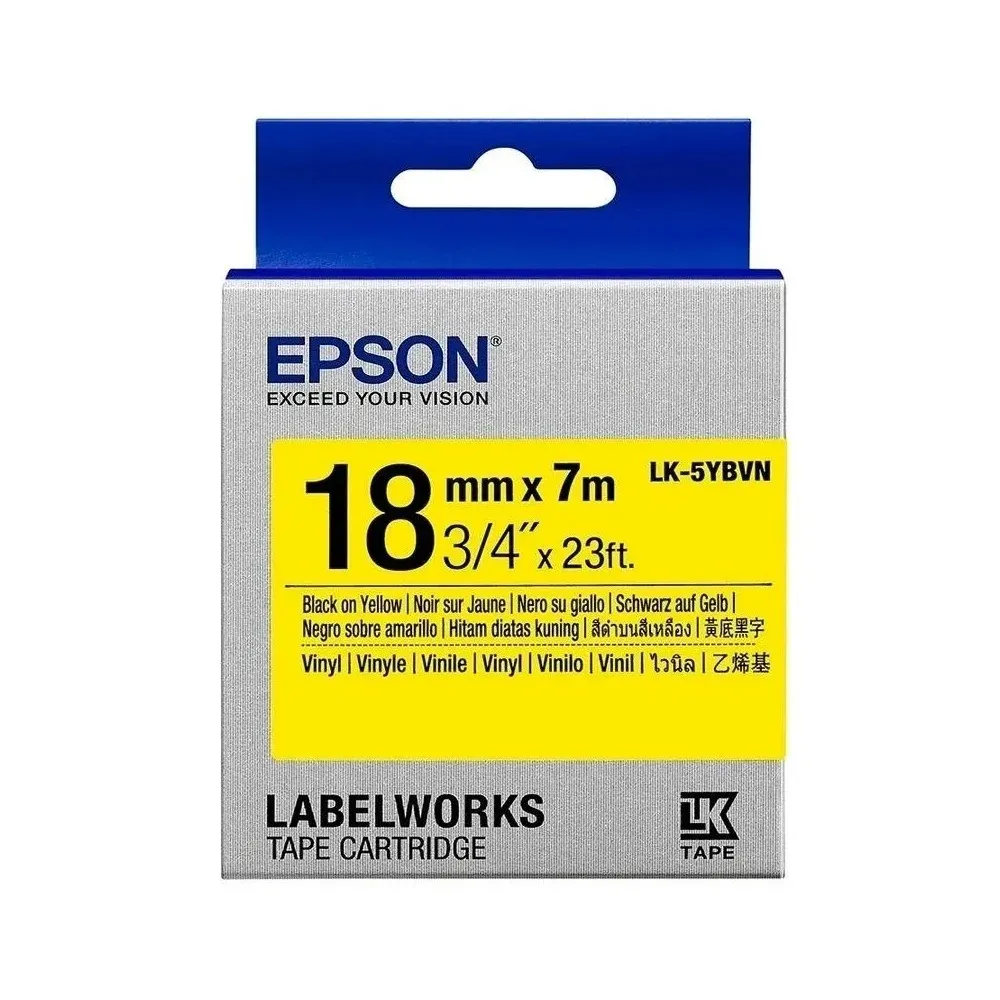 Картридж с лентой Epson LK-5YBVN, 18 мм x 7 м