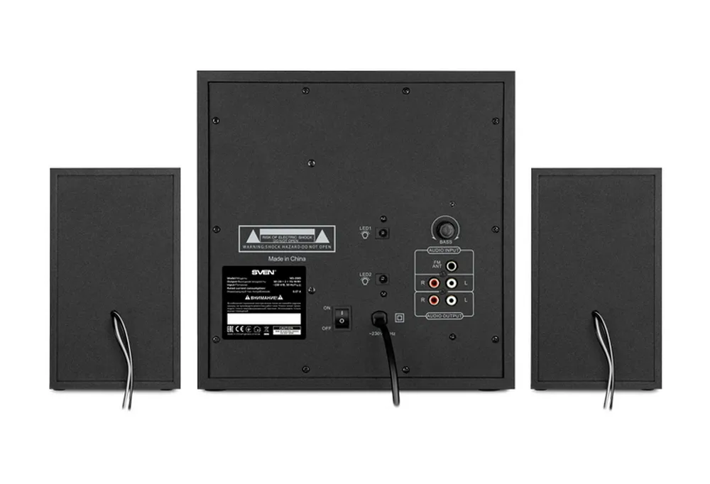 Компьютерные колонки 2.1 SVEN MS-2085, Чёрный