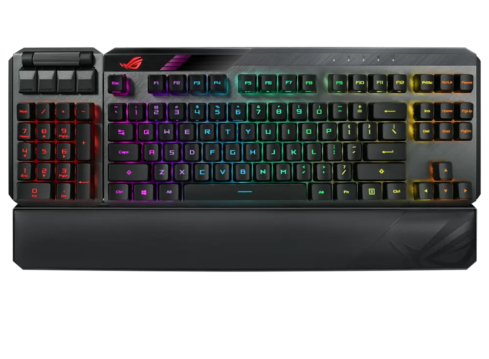 Wireless Gaming Keyboard Asus ROG Claymore II, Optical, Modular, RGB, 2.4 Ghz, US Layout