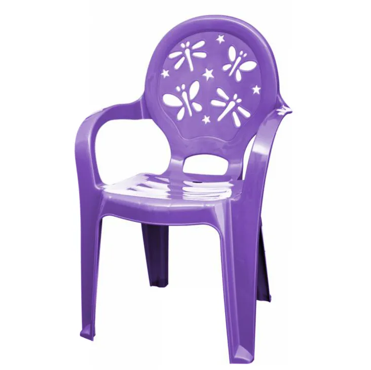 Scaun plastic copii Violeta - fluture (violet)