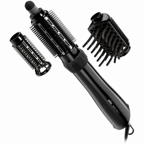 Uscător de păr-perie Braun Satin Hair 5 AS530, 1000W, Negru