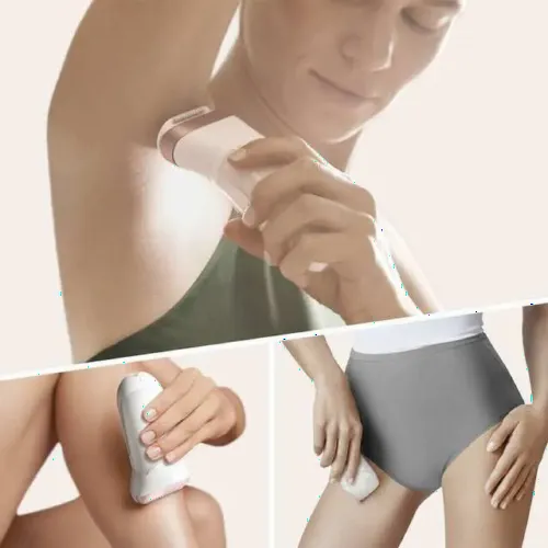 Epilator BRAUN SES9720, Alb/Roz