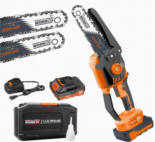 Fierestrau cu 2 lanturi si 2 lame cu acumulator 1.1.5 PROLINE 20V