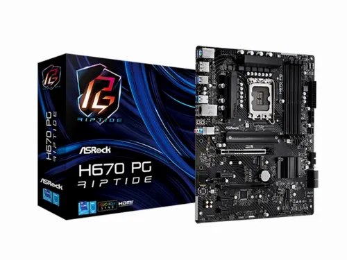 Placă de bază ASRock H670 PG RIPTIDE, LGA1700, Intel H670, ATX