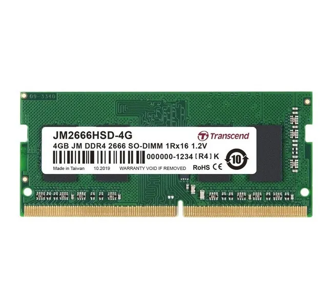 Memorie RAM Transcend JM2666HSD-4G, DDR4 SDRAM, 2666 MHz, 4GB, JM2666HSD-4G