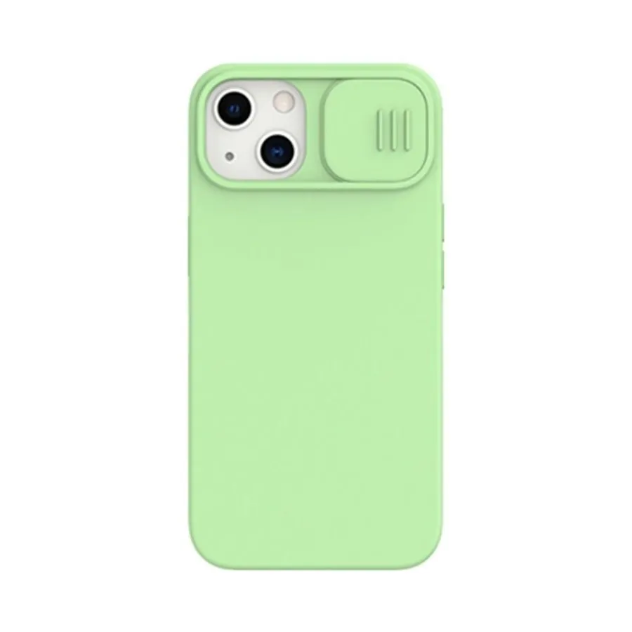 Чехол Nillkin iPhone 13, CamShield Silky Silicone, Mint Green