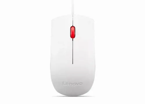 Mouse Lenovo Essential USB, Alb