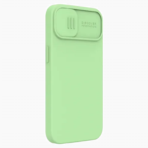 Чехол Nillkin iPhone 13, CamShield Silky Silicone, Mint Green