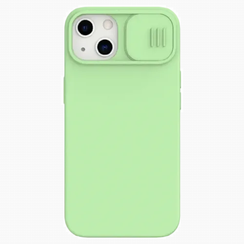 Чехол Nillkin iPhone 13, CamShield Silky Silicone, Mint Green