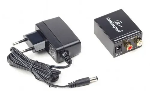 Аудио адаптер Cablexpert DSC-OPT-RCA-001, RCA - Toslink, Чёрный
