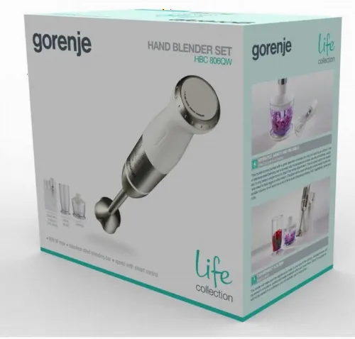 Blender de mână Gorenje Life collection HBC806QW, Alb
