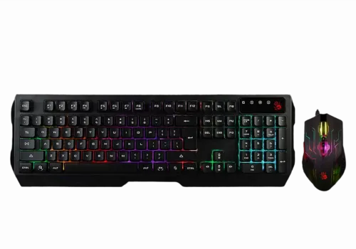 Set Tastatură + Mouse Bloody Q1300, Cu fir, Negru