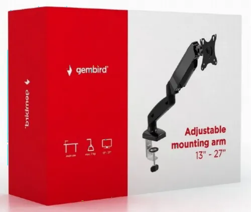 Настольный кронштейн для монитора Gembird MA-DA1-01, Чёрный