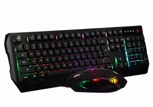 Set Tastatură + Mouse Bloody Q1300, Cu fir, Negru