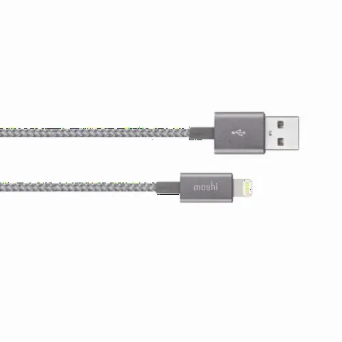 Cablu încărcare și sincronizare Moshi iPhone Lighting USB Cable, USB Type-A/Lightning, 1,2m, Gri
