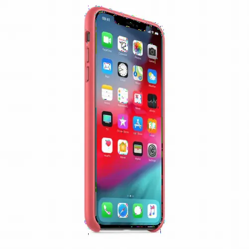 Original iPhone XS Max Leather Case, Pink