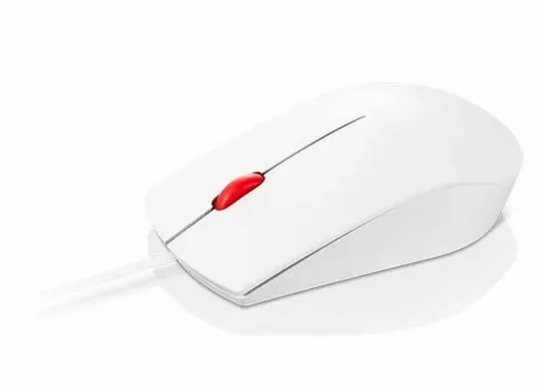 Mouse Lenovo Essential USB, Alb