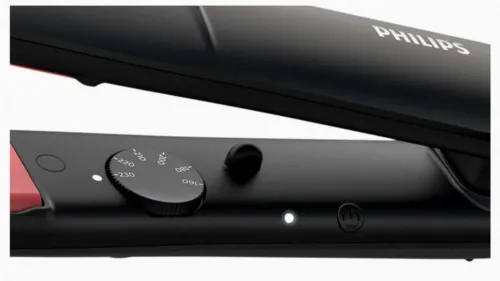 Placă de îndreptat părul Philips StraightCare Essential BHS376/00, Negru