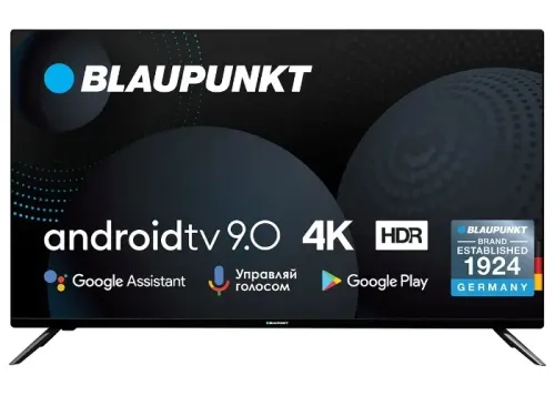 43" LED SMART Телевизор BLAUPUNKT 43UN265T, 3840x2160 4K UHD, Android TV, Чёрный