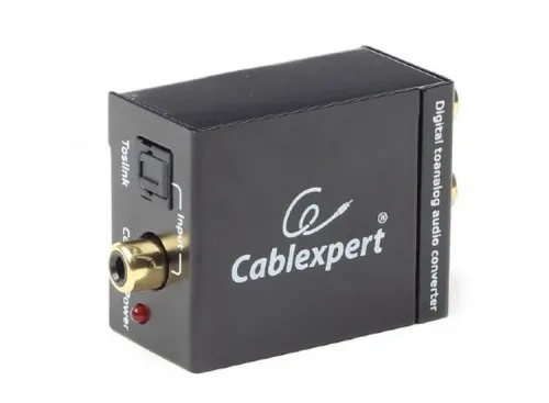 Аудио адаптер Cablexpert DSC-OPT-RCA-001, RCA - Toslink, Чёрный