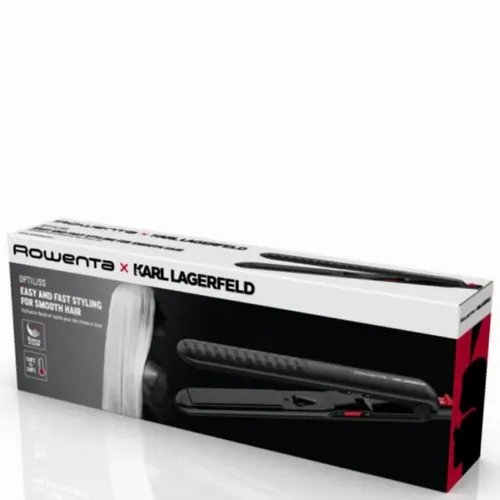 Placă de îndreptat părul Rowenta Karl Lagerfeld Optiliss II SF321LF0, Negru