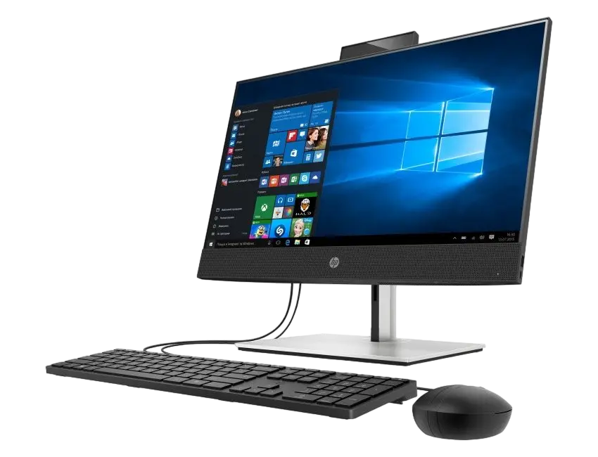 Computer All-in-One HP ProOne 400 G6, 23,8", Intel Core i5-10500T, 8GB/512GB, Windows 10 Pro, Negru