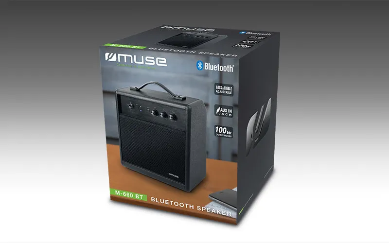 Беспроводные колонки для дома MUSE M-660 BT, Чёрный