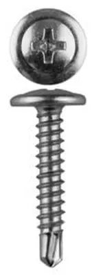 Саморез 4.2x25 по металлу, сталь 2,0 мм с буровым наконечником (100шт) METRIC