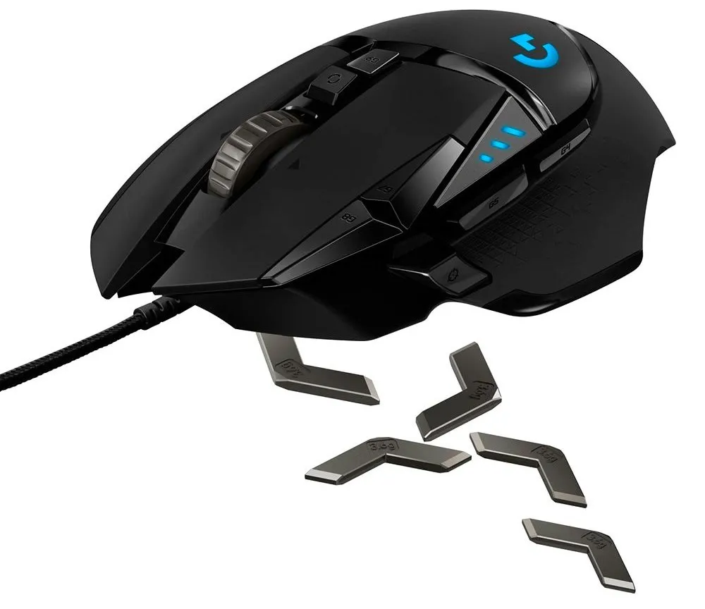 Игровая мышь Logitech G502 Hero, Черный/Белый