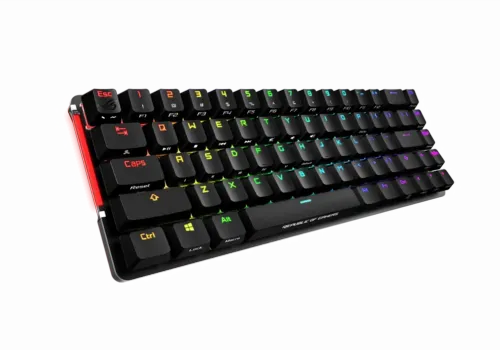 Wireless Gaming Keyboard Asus ROG Falchion, Mechanical, Compact 65% layout, 68 keys, ROG PBT, 2.4Ghz