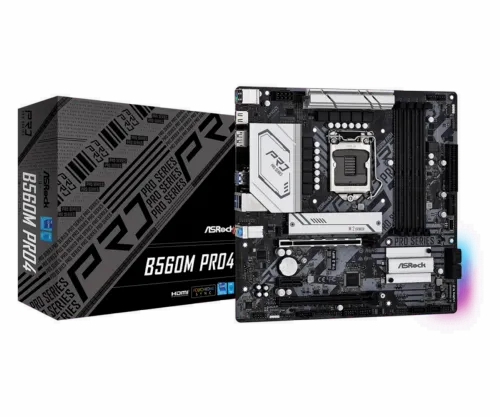 Placă de bază ASRock B560M PRO4, LGA1200, Intel B560, Micro-ATX