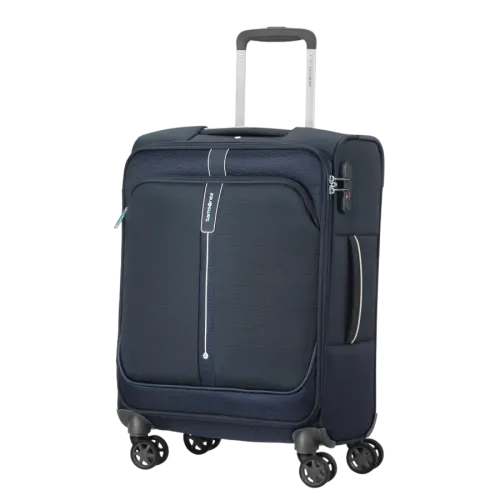 Valiza Samsonite POPSODA cu 4 roti 55/20 lungime 40CM albastru inchis