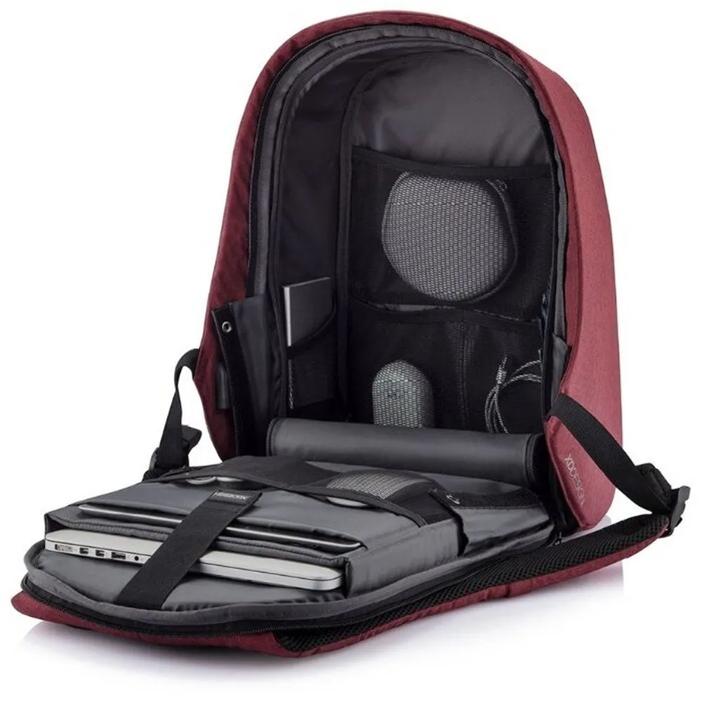 Rucsac pentru Laptop Bobby Hero Small, 13.3", Piele artificială, Roșu