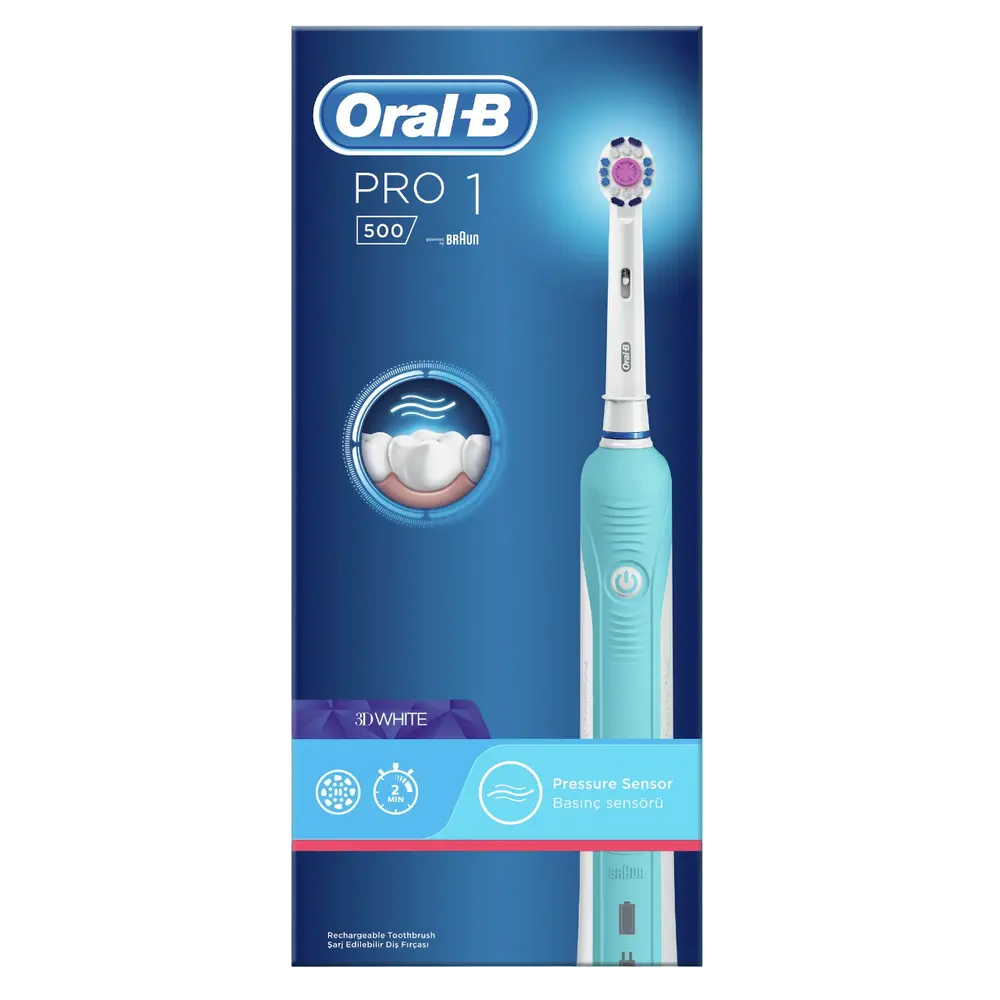 Periuță de dinți electrică Oral-B PRO 1 3D, White