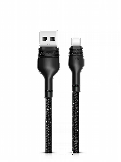 Cablu încărcare și sincronizare XO NB55, USB Type-A/USB Type-C, 1m, Negru