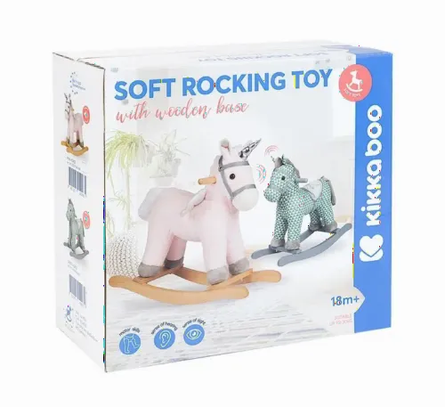 Scaun balansoar pentru copii Kikka Boo Horse, Verde