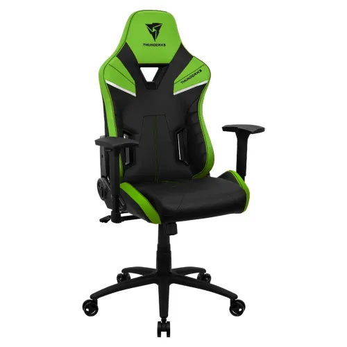 Игровое кресло ThunderX3 TC5, Искусственная кожа, Черный/Зеленый