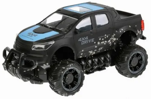 Jucărie cu telecomandă Crazon 4CH Off-Road Car, 1:18, Negru/Albastru (17MUD21B)