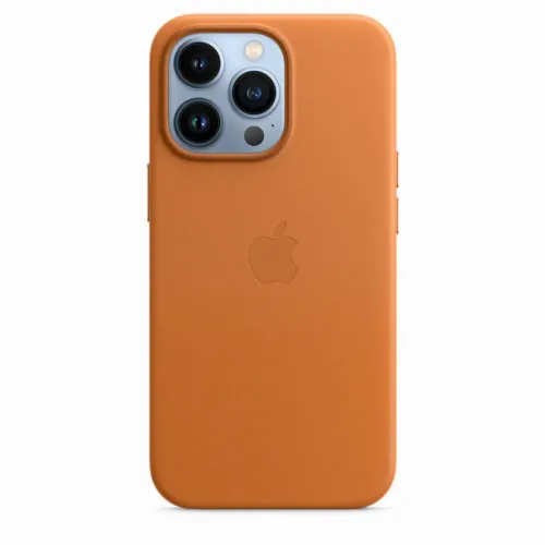 Original iPhone 13 Pro MAX Leather Case with MagSafe - Golden Brown Model A2704