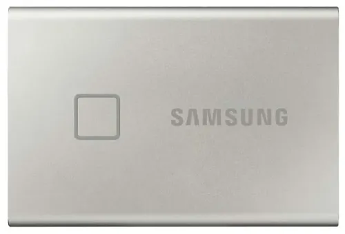 SSD portabil extern Samsung Portable SSD T7 Touch,  2 TB, Argintiu (MU-PC2T0S/WW)