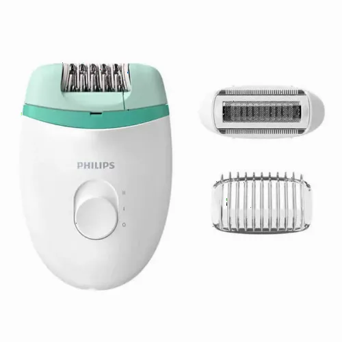 Эпилятор PHILIPS BRE245/00, Белый/Зелёный