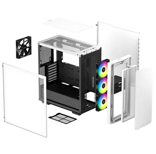 Компьютерный корпус Deepcool CK560, Midi-Tower, ATX PS2 , Белый